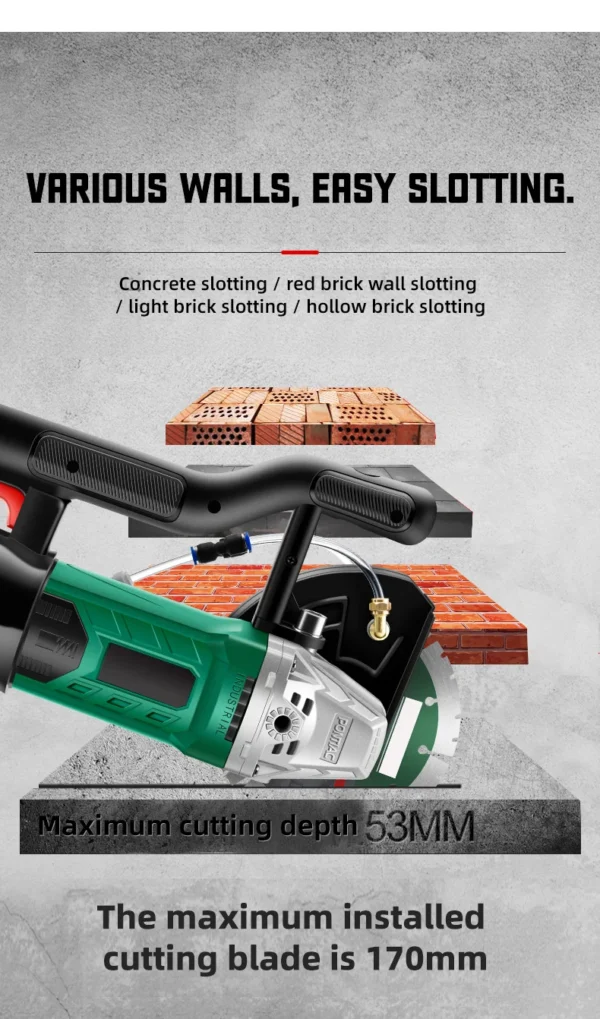 Máquina cortadora de ranuras de pared eléctrica - Imagen 14