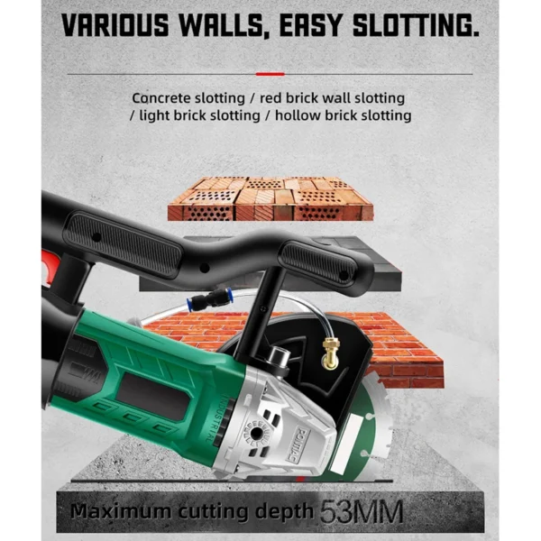 Máquina cortadora de ranuras de pared eléctrica - Imagen 2