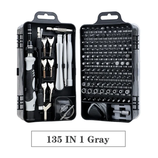Juego de destornilladores metálicos 135 en 1 con puntas Torx magnéticas - Imagen 18