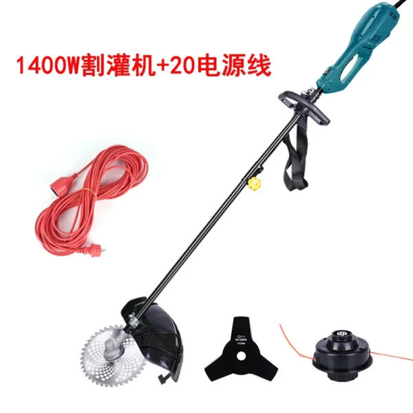 Cortacésped eléctrico multifuncional 220V 1400W - Imagen 4
