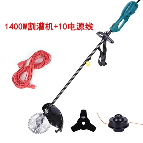 Cortacésped eléctrico multifuncional 220V 1400W - Imagen 7